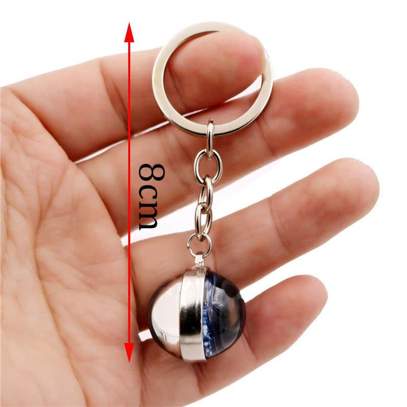 image-Solar System Planet Galaxy Nebula Keychain Crystal Pendant