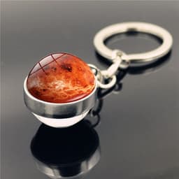 image-Solar System Planet Galaxy Nebula Keychain Crystal Pendant