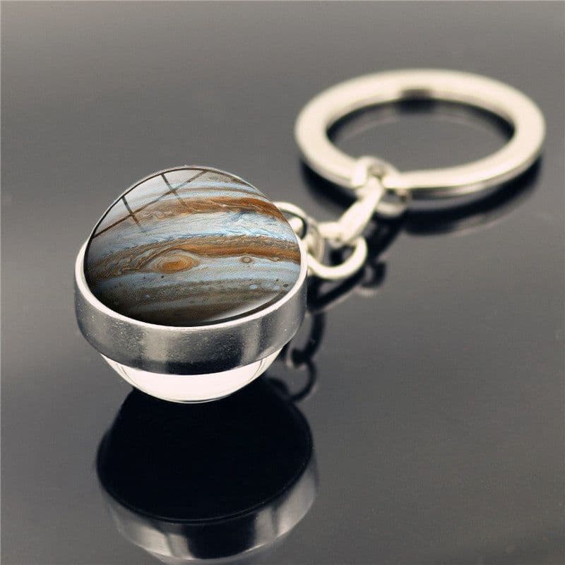 image-Solar System Planet Galaxy Nebula Keychain Crystal Pendant