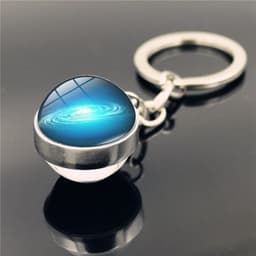 image-Solar System Planet Galaxy Nebula Keychain Crystal Pendant