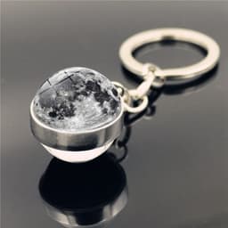 image-Solar System Planet Galaxy Nebula Keychain Crystal Pendant