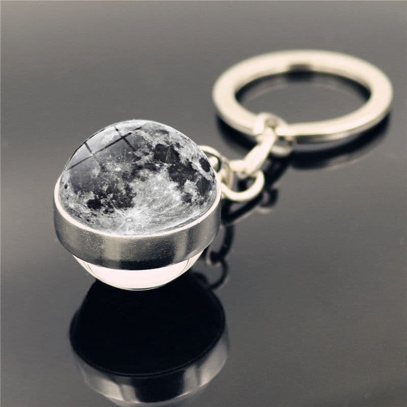 image-Solar System Planet Galaxy Nebula Keychain Crystal Pendant