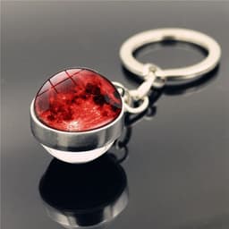 image-Solar System Planet Galaxy Nebula Keychain Crystal Pendant