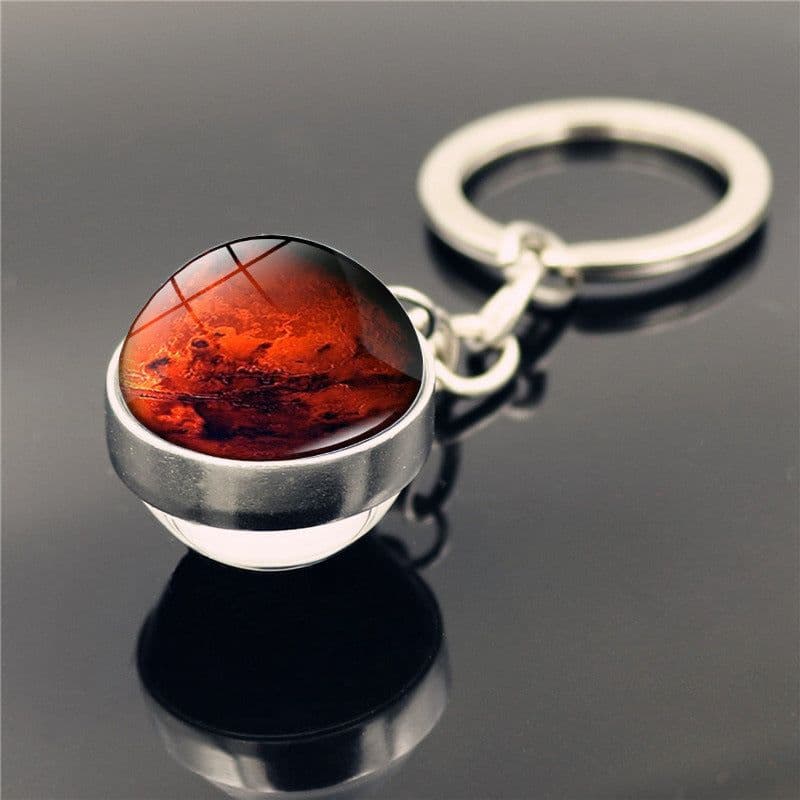 image-Solar System Planet Galaxy Nebula Keychain Crystal Pendant