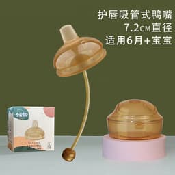 image-Shixi Wide Bore Silicone Baby Bottle with Handle Anti-Flatulence