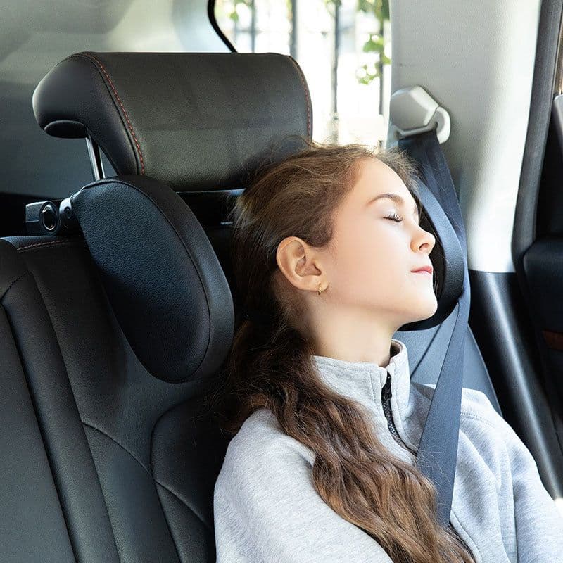 image-Car Headrest Pillow Memory Foam Neck Support Travel Sleep Cushion