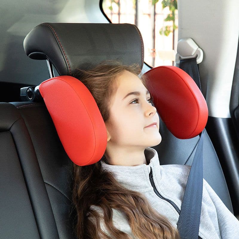 image-Car Headrest Pillow Memory Foam Neck Support Travel Sleep Cushion