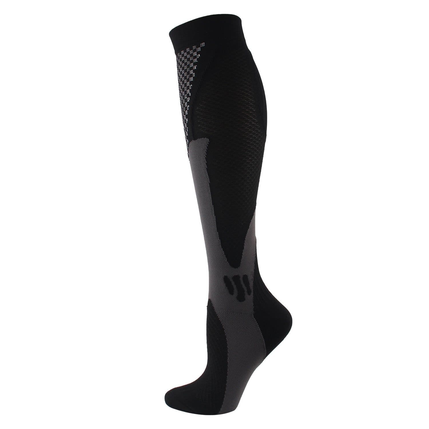 image-Compression Socks Sports Running Cycling Unisex Rose Red XXL