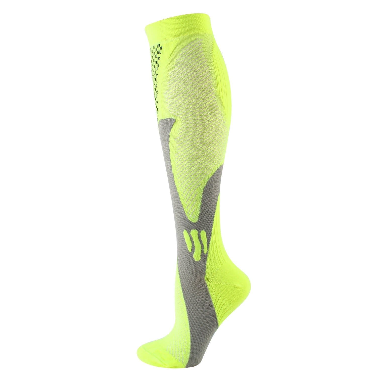 image-Compression Socks Sports Running Cycling Unisex Rose Red XXL