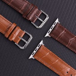 image-YLZ Genuine Leather Apple Watch Strap Crocodile Pattern Universal