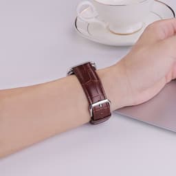 image-YLZ Genuine Leather Apple Watch Strap Crocodile Pattern Universal