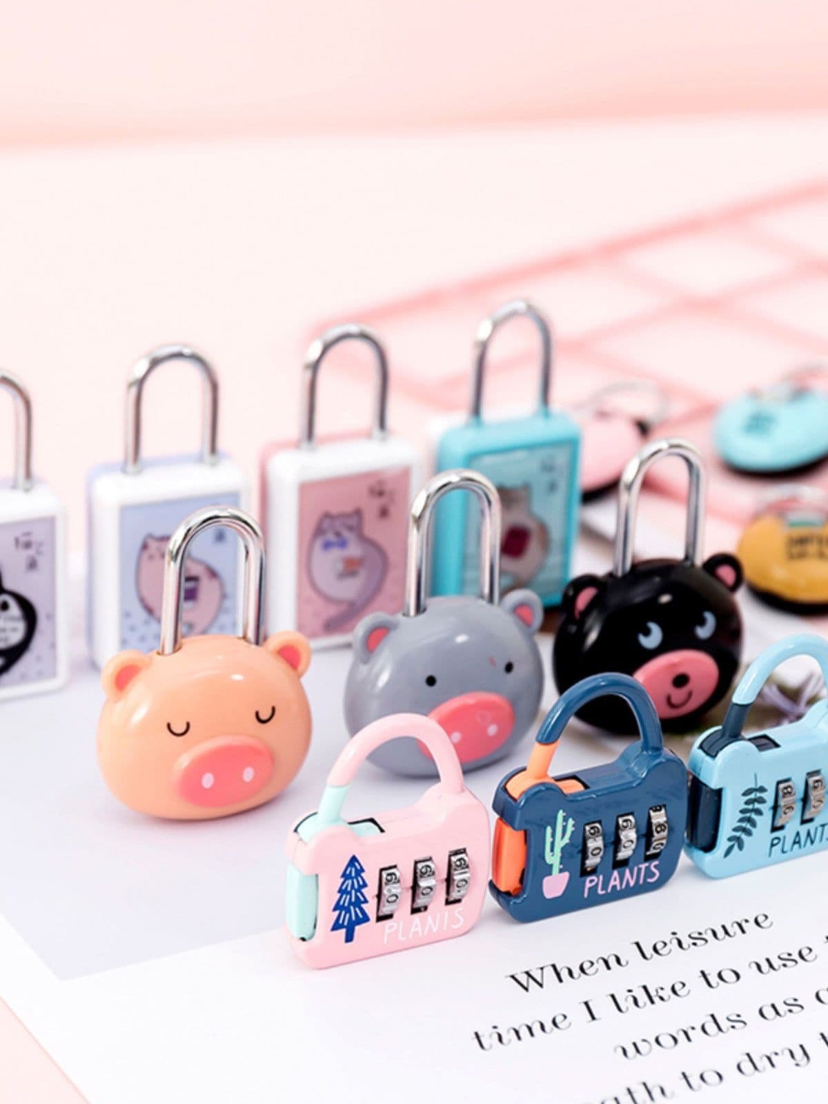 image-Combination Padlock Mini Cabinet Lock Chinese Style