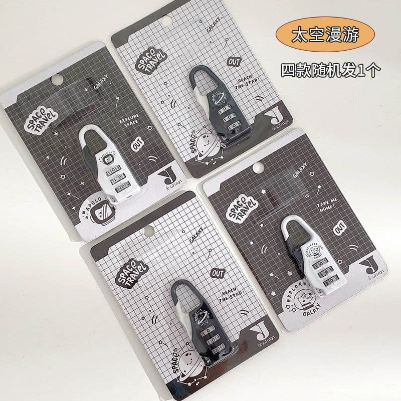 image-Combination Padlock Mini Cabinet Lock Chinese Style