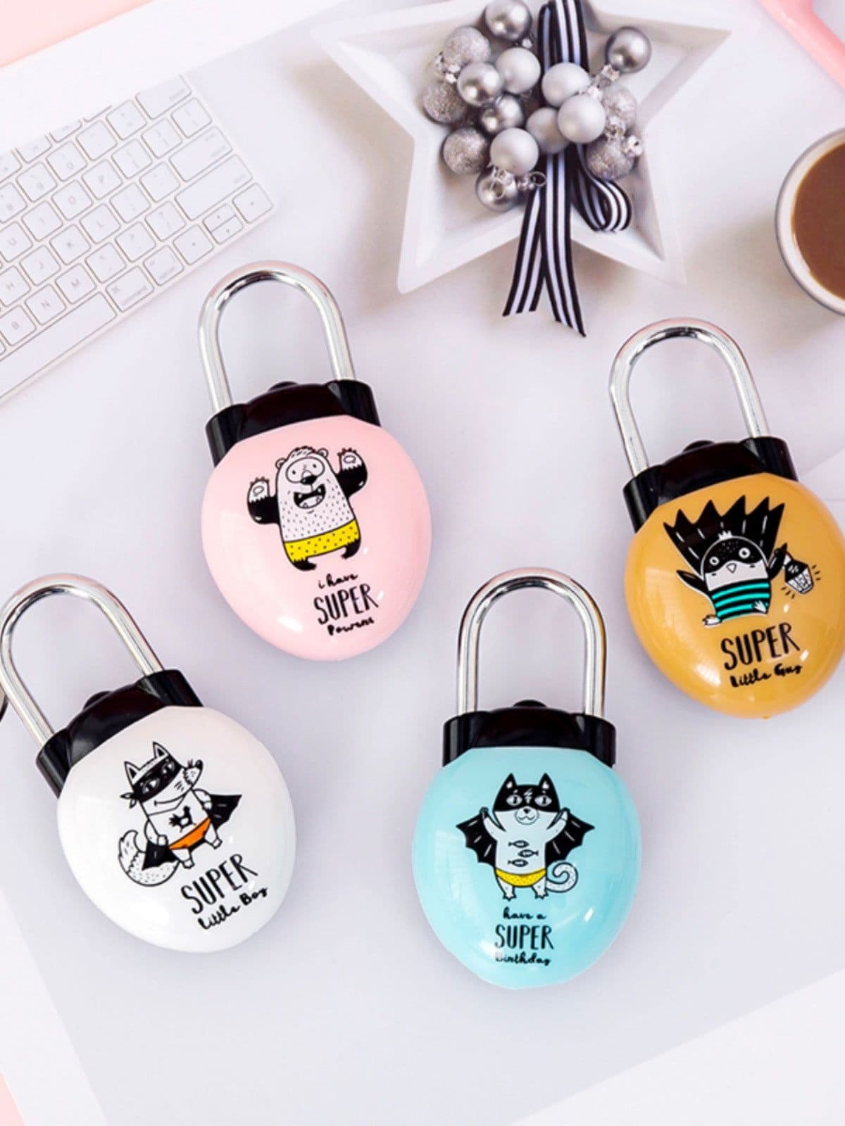 image-Combination Padlock Mini Cabinet Lock Chinese Style