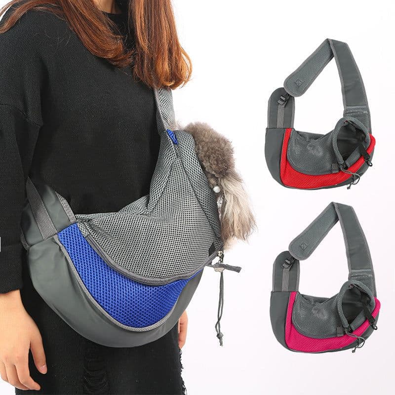 image-Pet Carrier Backpack Breathable Mesh Portable Bag for Cats Dogs