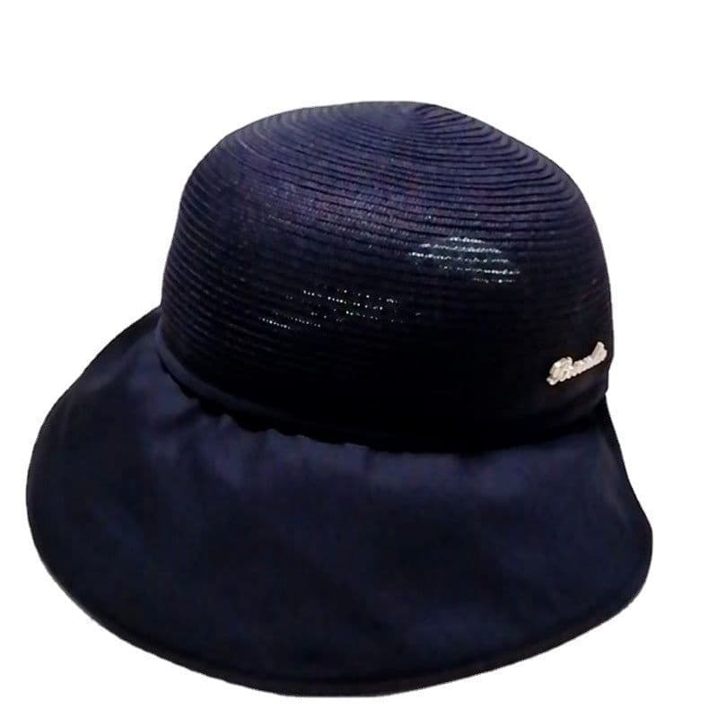 image-Women's Large Brim Sun Hat - Acrylic UV Protection Summer Shade