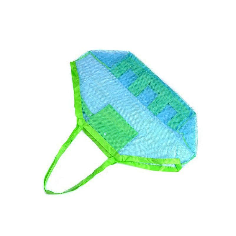 image-Beach Toy Storage Bag Mesh Tote for Kids Sand Toys Towels