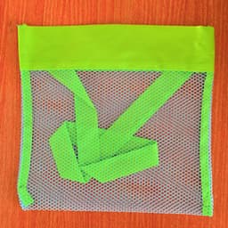 image-Beach Toy Storage Bag Mesh Tote for Kids Sand Toys Towels