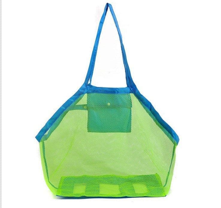image-Beach Toy Storage Bag Mesh Tote for Kids Sand Toys Towels