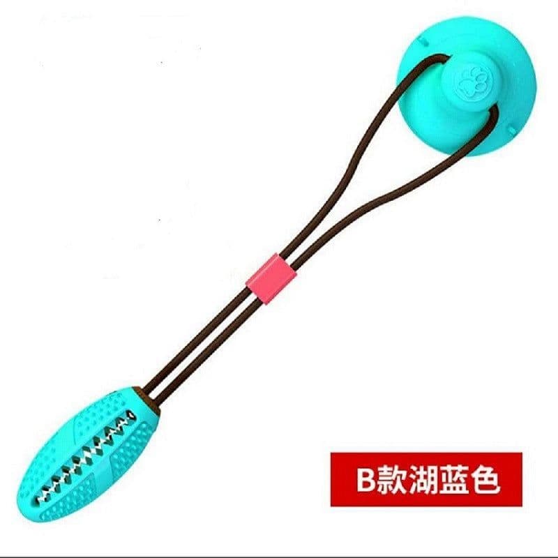 image-Dog Tug Toy with Double Suction Cup and Rope Ball Feeder