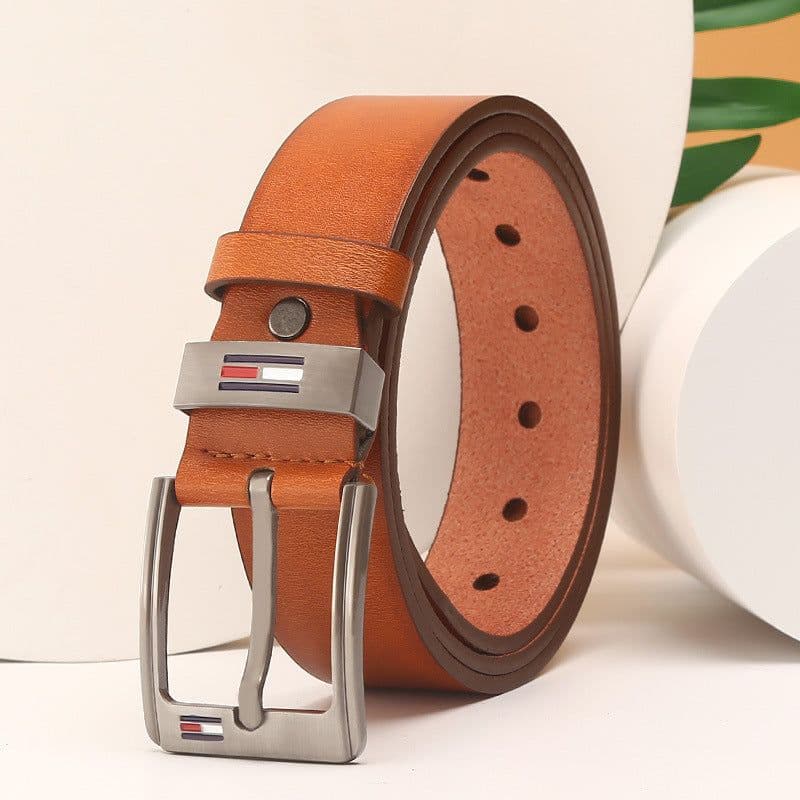 image-Men's Pin Buckle Belt Casual Fashion Waist Belt