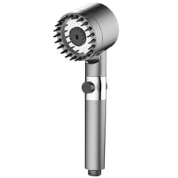 image-J.Y Portable Handheld Shower Head Set with Bracket - ABS Round Rain Shower