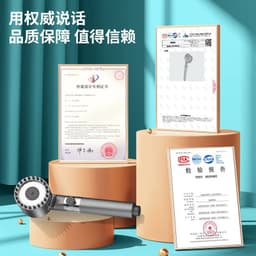 image-J.Y Portable Handheld Shower Head Set with Bracket - ABS Round Rain Shower