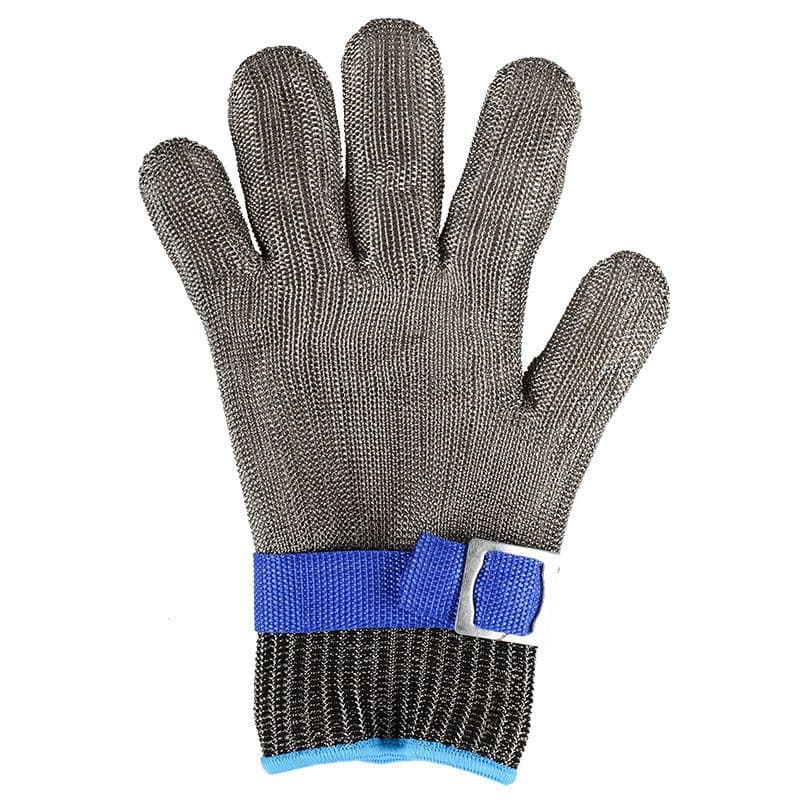 image-Cut-Resistant Gloves Stainless Steel Wire Grade 5 Metal Safety Gloves