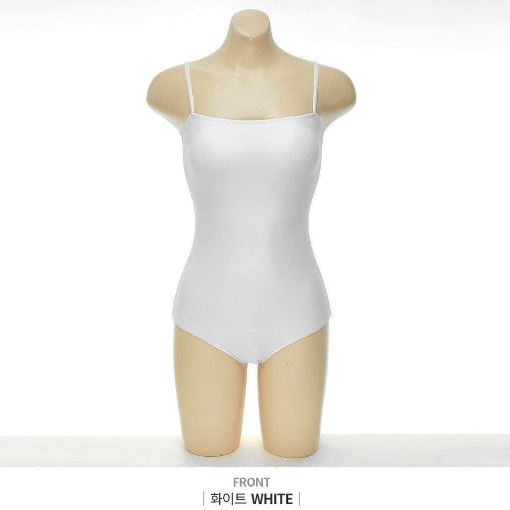 image-VNEBO Women's One-Piece Swimsuit with Chest Pad Solid Color