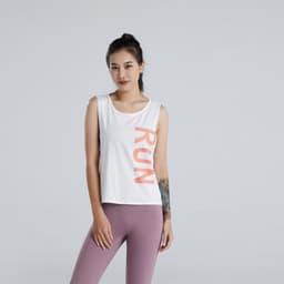 image-Women's Quick-Dry Sleeveless Fitness Vest Breathable Workout Top