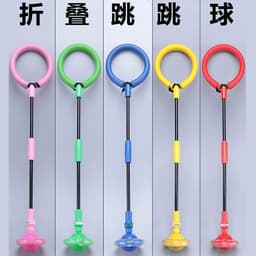 image-Folding Jump Ring Flashing PVC Fitness Toy for Youth 7-14 Years