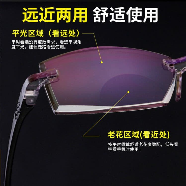 image-Reading Glasses Metal Frame Anti-Blue Light Presbyopic Glasses 826