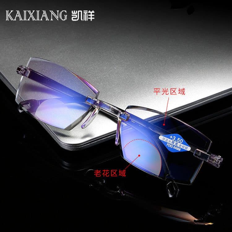 image-Reading Glasses Metal Frame Anti-Blue Light Presbyopic Glasses 826