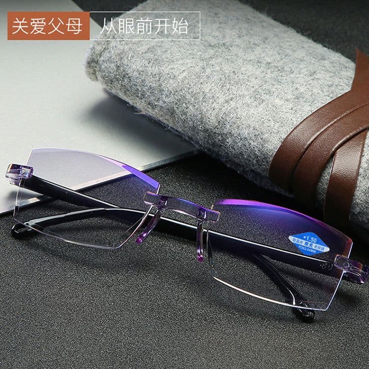 image-Reading Glasses Metal Frame Anti-Blue Light Presbyopic Glasses 826