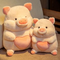 image-Plush Angel Pig Doll 45cm Short Plush Toy with Sound