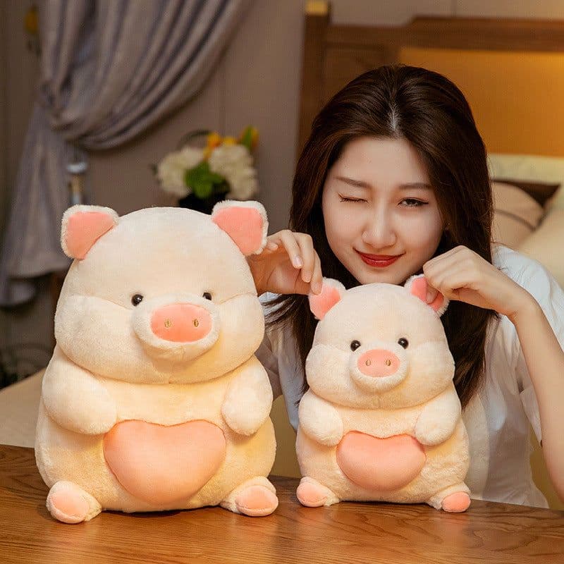 image-Plush Angel Pig Doll 45cm Short Plush Toy with Sound