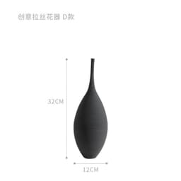 image-Jingdezhen Handmade Ceramic Vase Modern Minimalist Geometric Decor