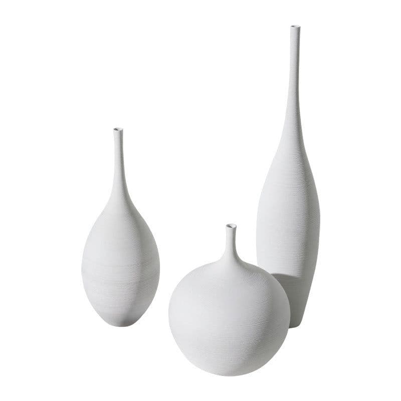 image-Jingdezhen Handmade Ceramic Vase Modern Minimalist Geometric Decor