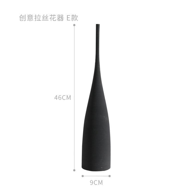 image-Jingdezhen Handmade Ceramic Vase Modern Minimalist Geometric Decor