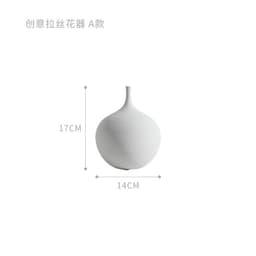 image-Jingdezhen Handmade Ceramic Vase Modern Minimalist Geometric Decor
