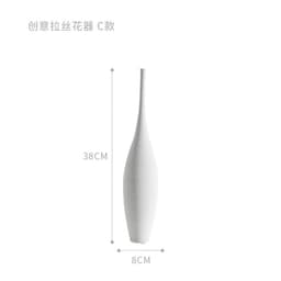 image-Jingdezhen Handmade Ceramic Vase Modern Minimalist Geometric Decor