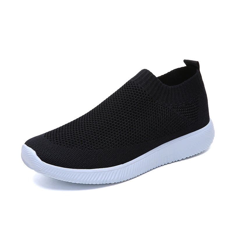 image-Women's Breathable Mesh Casual Loafers Flat Slip-On Shoes