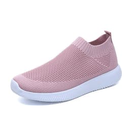 image-Women's Breathable Mesh Casual Loafers Flat Slip-On Shoes