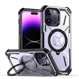 image-iPhone 14 Pro Max Magnetic Ring Case with Kickstand 2-in-1 Armor