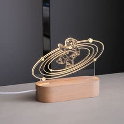 image-Fanichi Astronaut Night Light LED Table Lamp with Projection USB