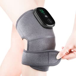 image-Electric Heating Knee Pads with Vibration Massage and 3-Level Temperature Control