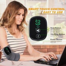 image-Electric Heating Knee Pads with Vibration Massage and 3-Level Temperature Control