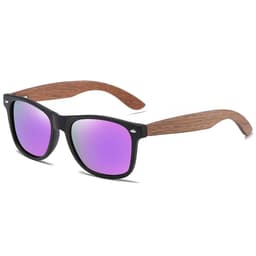 image-KITHDIAL Wooden Polarized Sunglasses 7061H Walnut Frame UV400