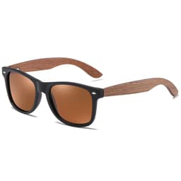 image-KITHDIAL Wooden Polarized Sunglasses 7061H Walnut Frame UV400