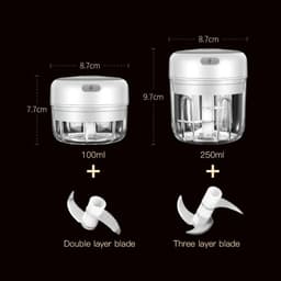 image-Manual Garlic Masher Food Chopper 100ml